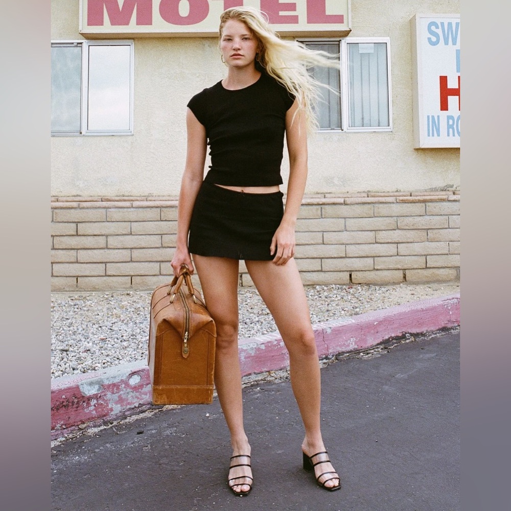 COU COU INTIMATES Black The Mini Skirt, Size XS